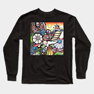 God Picks Up A 7-10 Split Long Sleeve T-Shirt